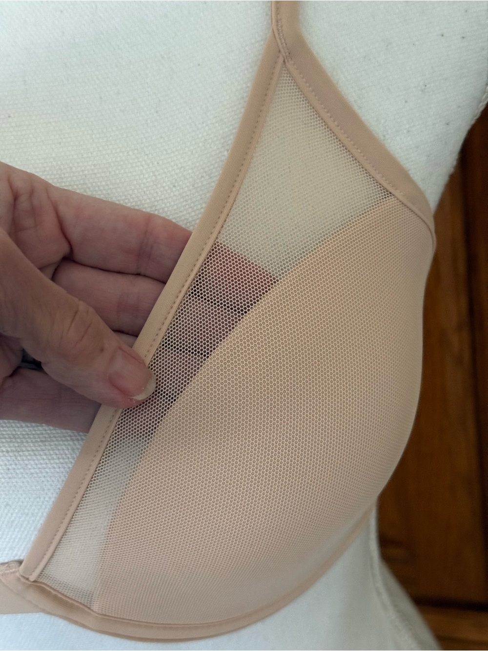 Everyday Nude T-Shirt Bra with Sheer Panels - Picture 7 of 10